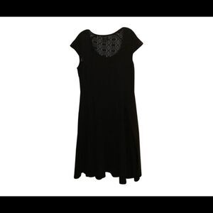 Anthropologie Black Midi Dress